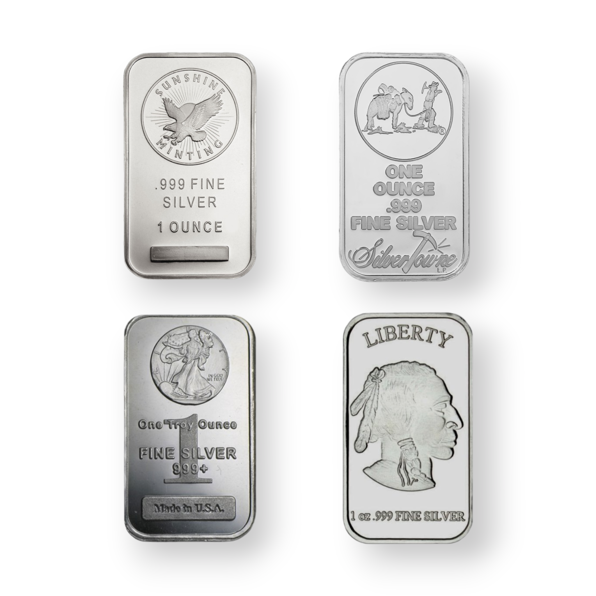 Image of 1 oz Silver Bar .999 Fine Accredited Brands