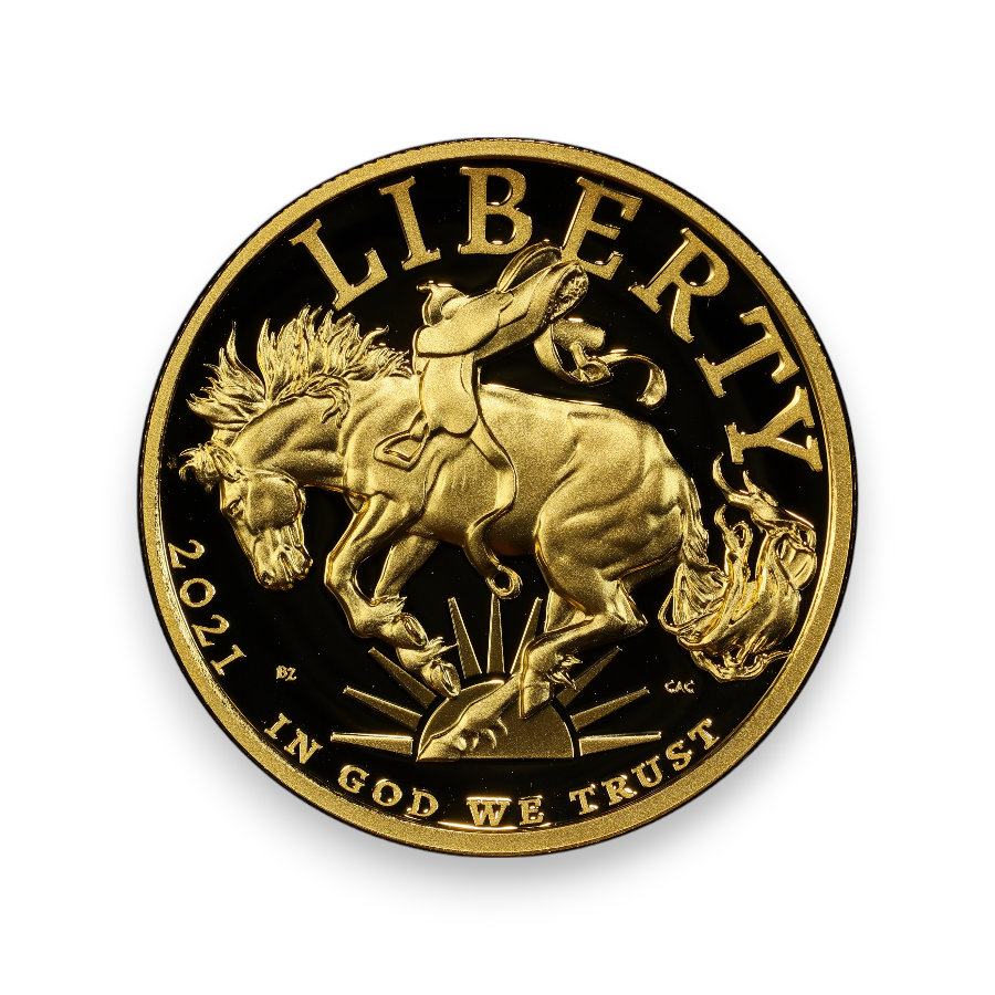 Image of 2021-W $100 High Relief American Liberty 1 oz Gold Coin (w/Box and COA)