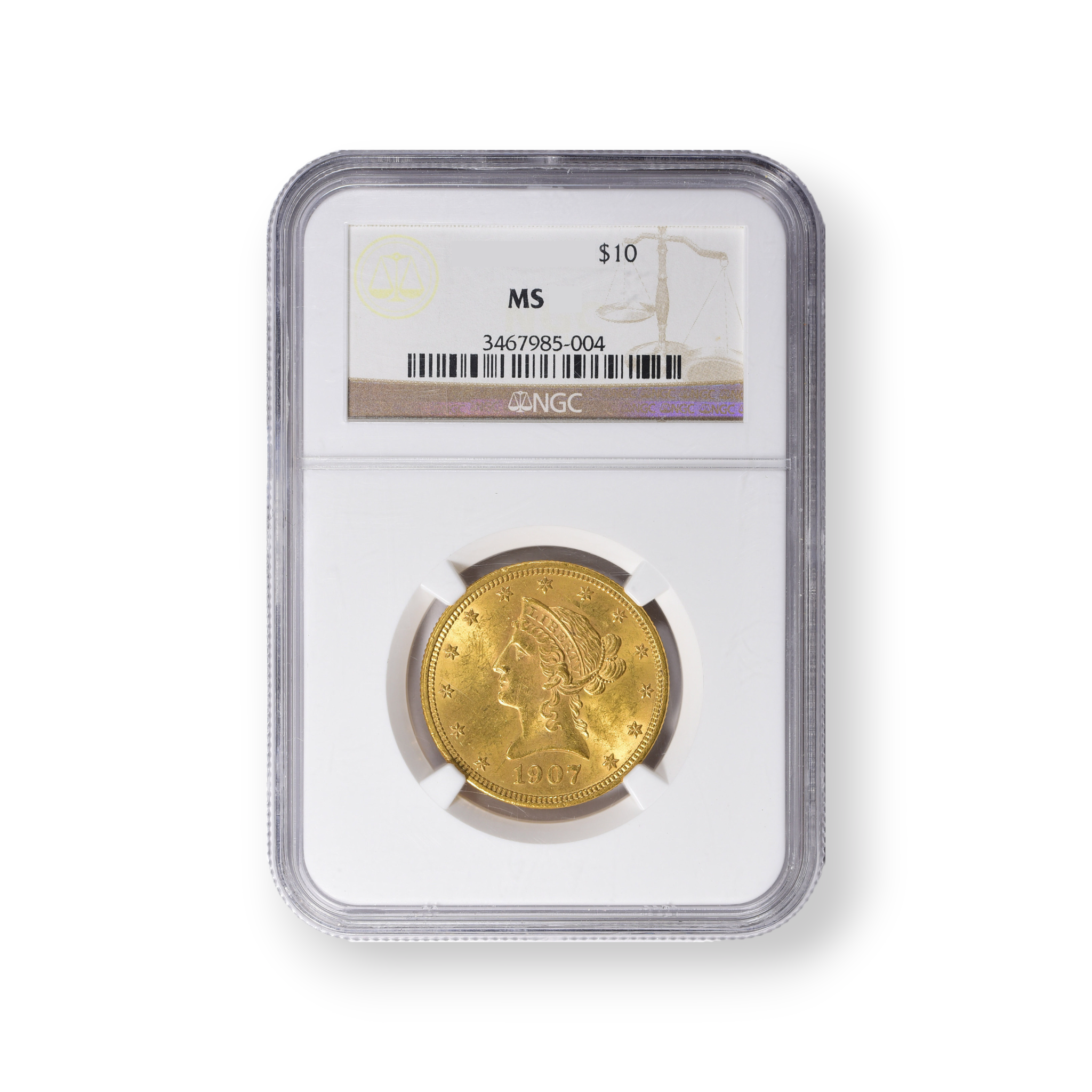 Image of $10 Liberty Gold Eagle NGC Generic Date