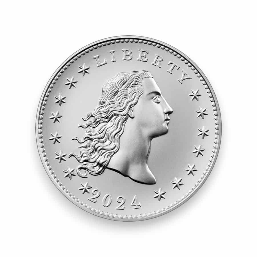 Image of 230th Anniversary Flowing Hair Silver Medal (24YH)