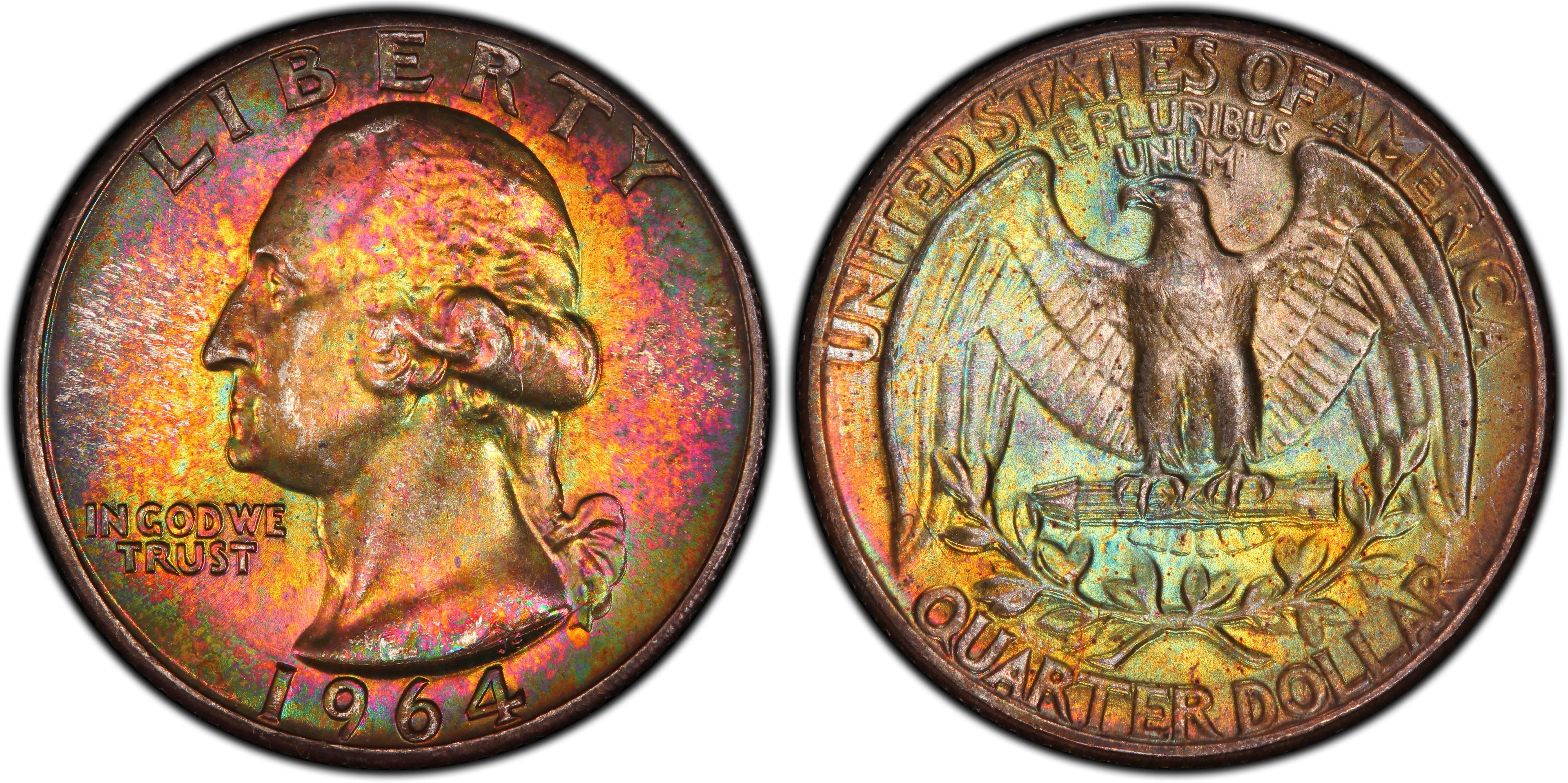 1964 Toned Quarter