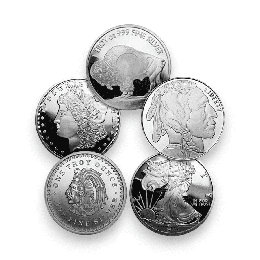 Image of 1 oz Silver Round Accredited Brand .999 Fine (Random Design)